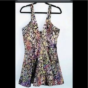 Leopard print party dress